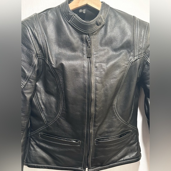 Lady Rider by Frank Thomas Riding Leather Jacket - Size: UK 10 / US 8 / Medium - Picture 16 of 16